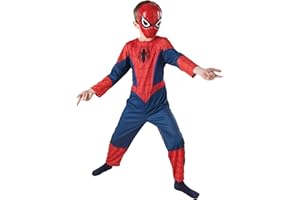 AVENGERS Rubies Máscara de Spiderman para niños y niñas, Máscara Moldeada, Talla única, Unisex, Oficial Marvel para cumpleaños, Carnaval, Halloween, regalo