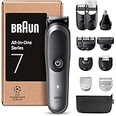 Braun Recortadora Todo En Uno Series 7 AIO7545, Kit De Styling 12en1 Para Barba, Pelo, Orejas, Nariz y Cuerpo, 14 Longitudes,