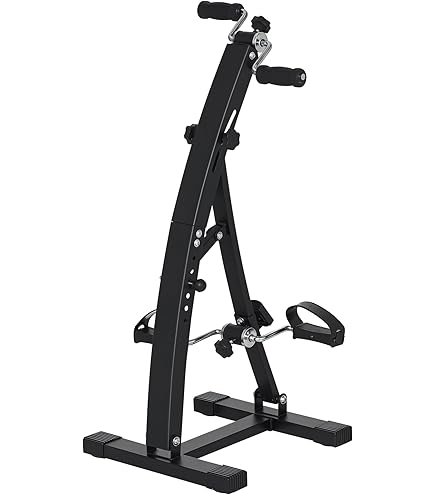 Vélo D'appartement Pliable 2 En 1 - Siège Réglable, Résistance 8 Niveaux, écran Et Capteur Cardiaque - Jusqu'à 120 Kg