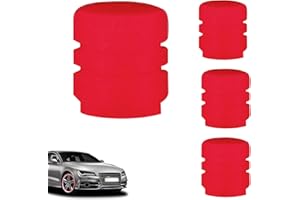 Voiakiu 4 Pezzi Tappi Valvole Pneumatici Auto,Universali Tappi Auto Fluorescenti Parapolver Luminosi Tappino Gomme Caps, Suitable for Cars, Bicycles, Motorcycles, Etc