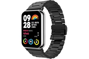 Xisair Zapasowy pasek do Xiaomi Smart Band 8 Pro pasek metalowy pasek do zegarka opaska ze stali nierdzewnej do Xiaomi Band 8 Pro pasek kobiety mężczyźni paski Miband 8 Pro akcesoria