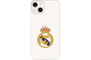 LA CASA DE LAS CARCASAS Funda para iPhone 15 del Real Madrid Escudo Real Madrid tansparente para Proteger tu móvil. Carcasa de Silicona Flexible con Licencia Oficial Real Madrid