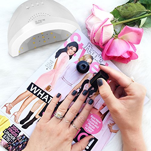 GHB Nageltrockner UV Lichthärtungsgerät Professionelle Nagellack Trocknet 48W/24W mit 3 Timer - 8