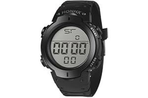 TEDBED Referee Watch Digital Waterproof Stopwatch Black Match Official Digital Referee Timer Football Game Cycle Countdown Timer Alarm for Women Men Students Soccer Swimming Running Sports Game Training