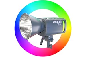 Aputure Amaran 150c (RGB, 2500K-7500K) Pełnokolorowe światło punktowe LED, wbudowany uchwyt parasolowy, uchwyt Bowens i 9 efektów, z cichym systemem chłodzenia i sterowaniem za pomocą aplikacji Sidus