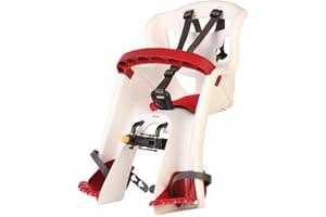 b bellelli Tatoo Plus - Seggiolino bici anteriore - attacco Handlefix - Si fissa al manubrio - dai 9 mesi ai 3 anni - max 15 kg - colore White