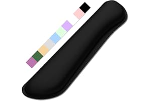 Dapesuom Repose-poignet pour clavier - Joli coussin de poignet en mousse à mémoire de forme pour ordinateur - Soulagement de la douleur - Tapis de souris ergonomique avec base antidérapante pour jeux,