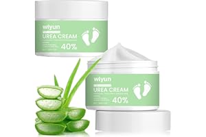 BEINUP Crema Piedi Urea 40%,Crema Urea con 2% Acido Salicilico,Urea Crema,Aloe Vera Per Un'idratazione Profonda,Crema con urea per Piedi Mani Talloni Gomiti,60 g