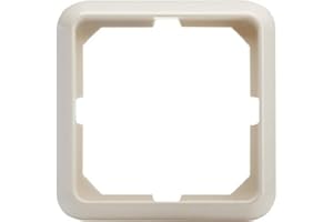 Schneider Electric Elso Rahmen für Steckdosen und Schalter, 1-fach, Fashion, perlweiss, Artikelnummer 204100, 1 Stück