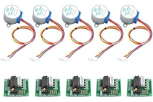 Fasizi 28BYJ-48 ULN2003 5V Stepper Motor + ULN2003 Driver Board for Arduino - 5pcs