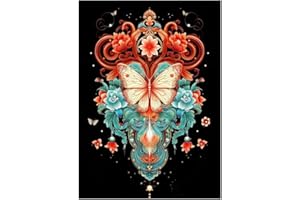 OIJOIYOI 5D DIY Diamond Art Painting Kits Full Drill for Adults and Kids, Crafts Pictures by Embroidery Cross Stitch Crystal Canvas Diamond Art Painting Gift for Home Wall Decor -Butterfly