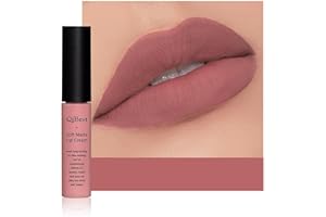 Anifer Velvet Matte Liquid Lipstick Maquillaje de larga duración y resistente al agua, antiadherente Copa brillo de labios,(nude 609)