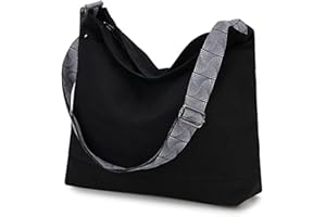 VX VONXURY Bolso Bandolera para Mujer Bolso de Hombro Grande con Correa Ajustable Bolsa de Transporte para Viajes Shopper Escuela