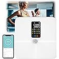 Oxiline Scale X Pro Smart Scale,2024 New Oxiline Scale X Pro,Full Body Composition Tracking Smart Scale,Smart Digital Body Weight Bathroom Scale,Rechargeable Digital Smart Scale for Women Men (White)