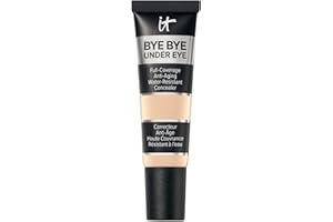 IT Cosmetics, Anti-Aging Concealer, hohe Deckkraft, wasserfest, Formel mit Peptiden, Kollagen und Hyaluronsäure, Bye Bye Under Eye, Farbton Light Nude 11.0, 12 ml