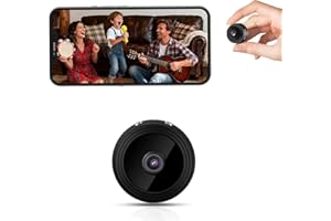 TECHO Mini Spy Hidden Camera, Full HD 1080P Wireless WiFi home security camera, Baby Monitor, Nanny Indoor Camera with Night Vision, Motion Detection, Cloud & SD Card Storage come with app