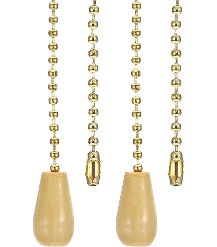 Chaînes De Traction Pour Ventilateur Plafond – 1 M, Perles Argentées – Lot De 2