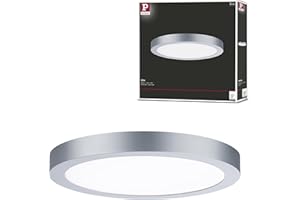 Paulmann 71023 LED panel Abia 300 mm okrągły, biel dzienna, chrom matowy, panel oświetleniowy, tworzywo sztuczne, system oświetleniowy 4000 K