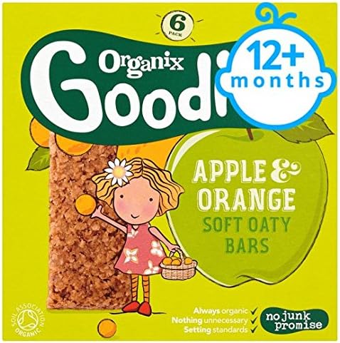 Organix 12 Month Apple And Orange Fruit And Cereal Bar 6X30g