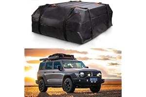 HAMON Borsa da tetto, box da tetto pieghevoli da 425 litri, box da tetto, box da tetto per auto, box portabagagli pieghevole per viaggi e trasporto bagagli, auto, VAN, SUV, più spazio di stivaggio