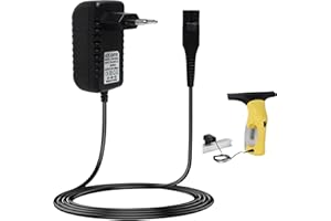 GBULTR 5.5V Cable Cargador Compatible con Karcher limpiacristales Window WV1, WV2, WV51, WV55R, WV55, WV60, WV60 Plus, WV70, WV75, Wv75 Plus, Cargador de Fuente de alimentación de 5.5V 600mA