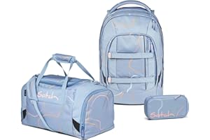satch Pack Schulrucksack Set 3tlg. mit Sporttasche und Schlamperbox