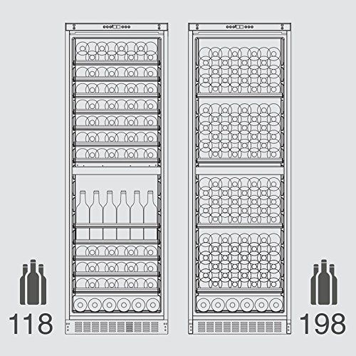 Dometic MaCave S118G – Wein-Kühlschrank zur idealen Wein-Lagerung von 118 – 198 Flaschen, 2-Zonen Wein-Kühler von 5 – 22 °C individuell einstellbar für die perfekte Wein-Temperatur - 7