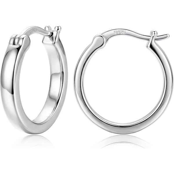 Orecchini A Cerchio Technibond In Argento Placcato Oro 14k Stile Bizantino 443575