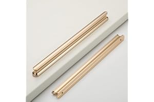 9BUILD Lot de 10 Doré Poignee de Meuble Entraxe 192mm Cuisine Poignée Meuble Poignet de Porte Cuisine Poignées pour Placards Poignet Meuble Cuisine EU0032