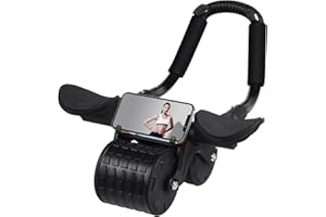Homavit Ab roller, Bauchroller, Bauchtrainer roller mit gepolsterter Kniematte,zum training der coremaster, Bauchmuskelroller, für reisen und hause, für männer und frauen