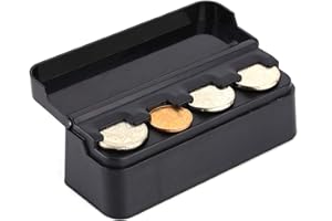 Bediffer Portamonete per auto, portamonete portatile in plastica per auto, portamonete per auto, bagagliaio e furgone