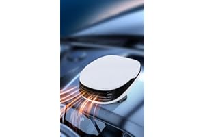 LySuyeo Auto Heizlüfter, 12V 120W Auto Heizung und Ventilator 2 in 1, Tragbar Auto Defogger Defroster Schnelleheizung Auto Elektro Heizlüfter mit 360 ° Drehbasis, Universal für die Meisten Auto