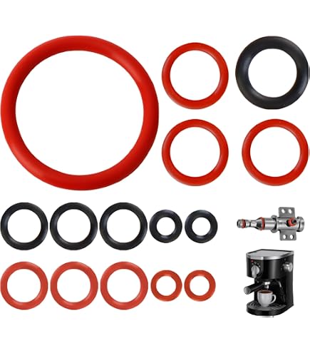 Kit De 5 Joints Toriques Pour Machine à Café Gaggia Baby Prima - Dimensions Joint 8,5x72x56 Mm, Caoutchouc Alimentaire - Garantie 10 Ans