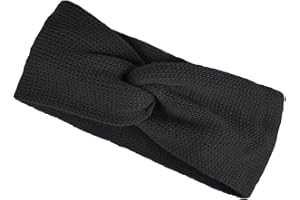 ‎NEVERLESS Neverless® Damen Stirnband Strick Winter Knoten Ohrenschutz Knite Headband