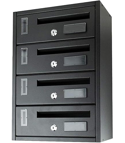 Casellari Postali In Alluminio Ramato | Modello K6 Con 6 Box | 62x17.5x30cm | Per Interni - Foto 6