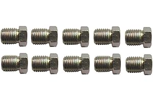 XtemeAuto® BRAKE PIPE NUT FITTINGS metric imperial unf copper pipe brass tubing 3/16 TUBE (Brake Nuts 10mm x 1.25mm Short Male)
