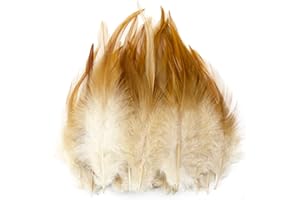 wangruida Lot de 200 Plumes de Coq Naturelle de 12,7 à 17,8 cm pour travaux manuels Plumes Naturelles de Faisan Boucles d'oreilles pendentifs, Attrape-rêves