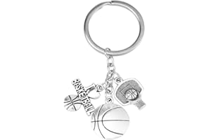TOYANDONA1 pc Basketball Thème Porte-clés En Alliage Porte-clés À La Mode Cadeau Suspendu Pendentif Ornement