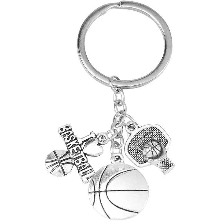 Porte-clés Basketball 3D METALMORPHOSE - Cadeau Sportif Pour Homme Et Femme - Acier Inoxydable