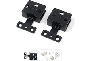 KAFENDA Bisagra de abrazadera, 2 bisagras fijas de aleación de zinc para armario de cristal, puerta de cristal para vidrio de 5 a 8 mm