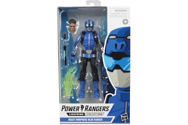 Power Rangers Lightning Collection - Figurine Ranger Bleu Beast Morphers de 15 cm