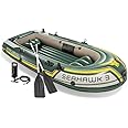 Intex Seahawk Inflatable Boat Set, 3-Person Set With Oars + Inflator