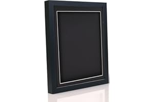 BOLDON FRAMING A3 Black Solid Wood 3D Deep Box Picture Frame Display Memory Box With Black Mount For Medals Memorabilia Flowers etc