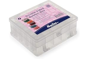 Hemline - Caja de bobina de doble cara, capacidad para 50 bobinas
