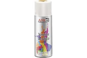 APR3 - S400MET5 Vernis Effet Métaux Précieux, pour Intérieur qui Embellit et Rend Brillants les Surfaces et les Objets, Aérosol en Fer Blanc Recyclable 400 ml, Miroir Or