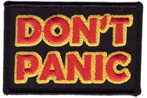 ‎TITAN ONE EUROPE Titan One Europe - Tactical Don´t Panic Hitchhiker Galaxy Keine Panik Taktisch Klettband Aufnäher