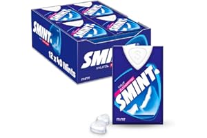 ‎SMINT Smint Mint, 12 Dispenser mit je 40 Minz-Pastillen, zuckerfreie Mints mit Xylit für über 2 Stunden frischen Atem (12 x 40 Stück)