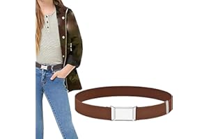 NiceYnn Ceinture Élastique pour Enfant Garçon Fille de 2-15 Ans Entièrement Réglable Extensible pour Pantalon Jean Robe