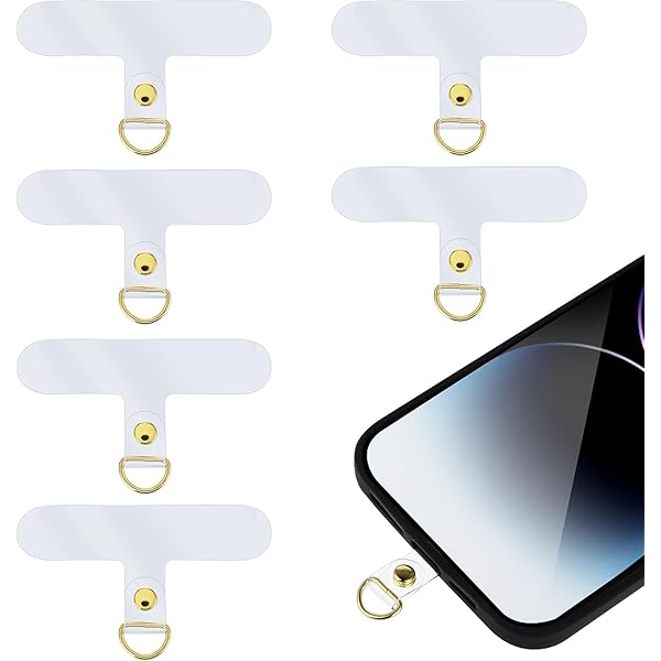 2x Universele Telefoonkoord Patch Voor Smartphones - Lus Voor Telefoonriem Metalen Adapter