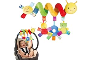 deegbbyi Giocattoli da Appendere per Passeggino, Spirale Giocattoli per Neonati, Giocattolo a Spirale del Bruco, Giocattolo della Peluche da Appendere, per Passeggini, Culle